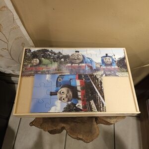 Thomas & Friends Wooden Puzzle Set Blue and Green Trains